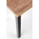 Стол обеденный HALMAR COBALT дуб вотан/черный 120/68